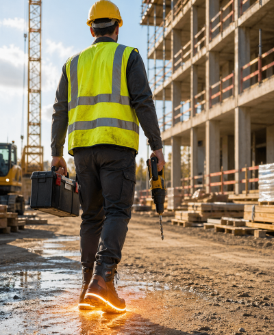 semelles de massage - pour les hommes de chantier